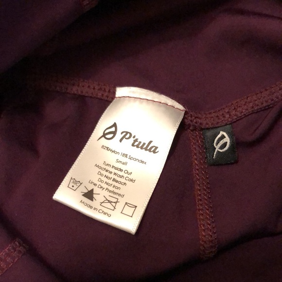 P’tula The Raenell Pocket Leggings in Black Cherry, size Small - Picture 7 of 14